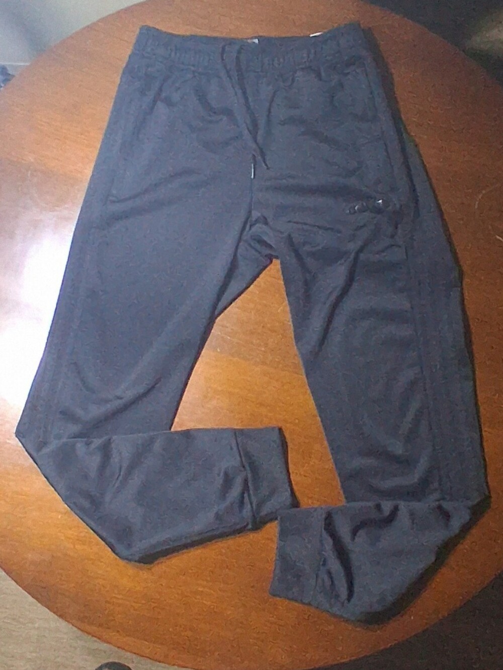 adidas Black Men's Track Pants with Drawcord Waist